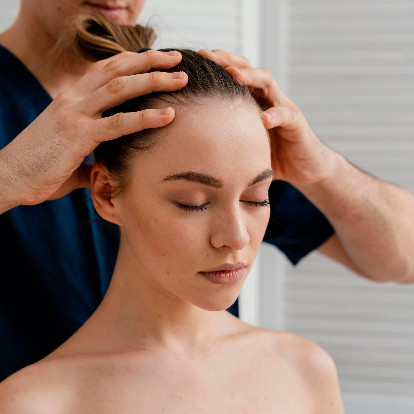 Japanese head spa Sydney treatment with warm water and scalp massage